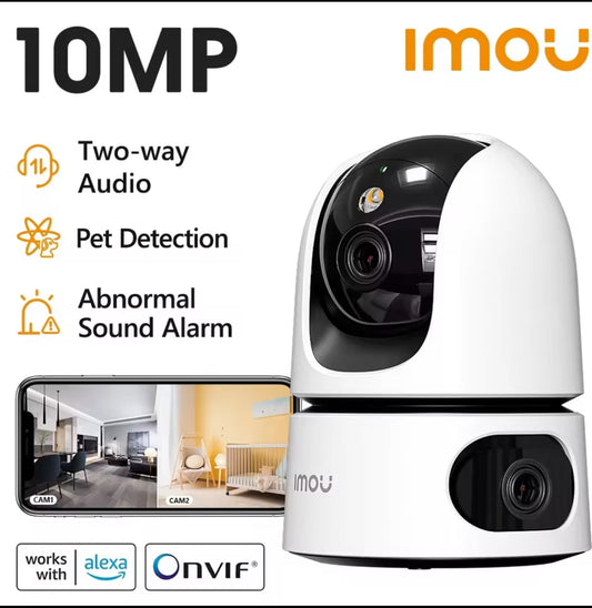 IMOU Ranger Dual 10MP WiFi 360 PT Camera Dual Lens Human Pet Detection Night Vision Two-Way Talk Security Surveillance IP Camera