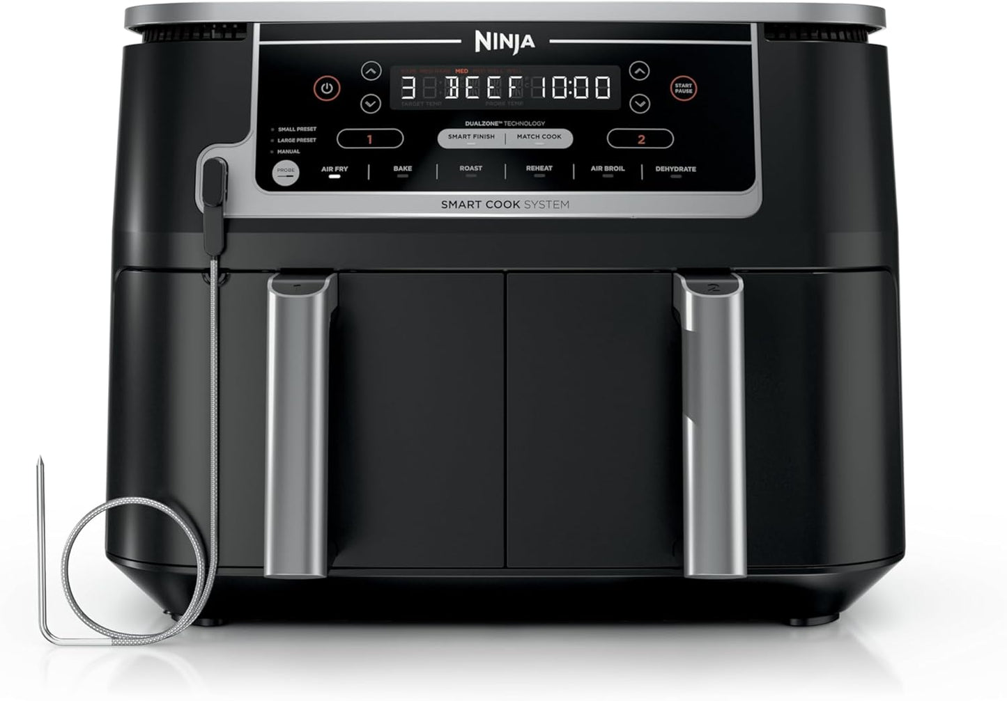 ✨ Ninja DZ550 Foodi 10 Quart 6-in-1 DualZone Smart XL Air Fryer