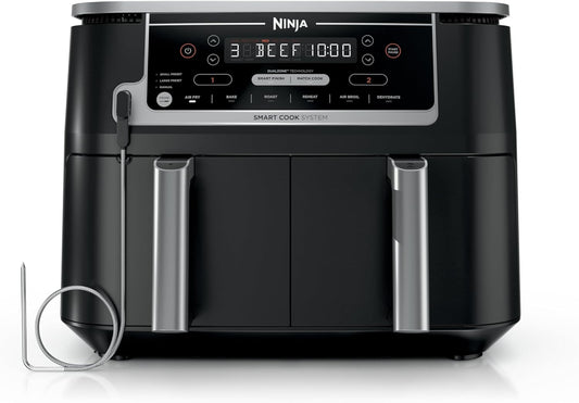 ✨ Ninja DZ550 Foodi 10 Quart 6-in-1 DualZone Smart XL Air Fryer