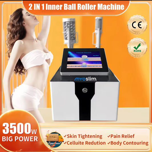 EMSDLS Body Shaping Roller HI-EMT Internal Dual-Tech Ball for Slimming Cellulite Reduction and Tightening the Whole Body/Face