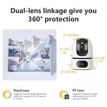IMOU Ranger Dual 10MP WiFi 360 PT Camera Dual Lens Human Pet Detection Night Vision Two-Way Talk Security Surveillance IP Camera