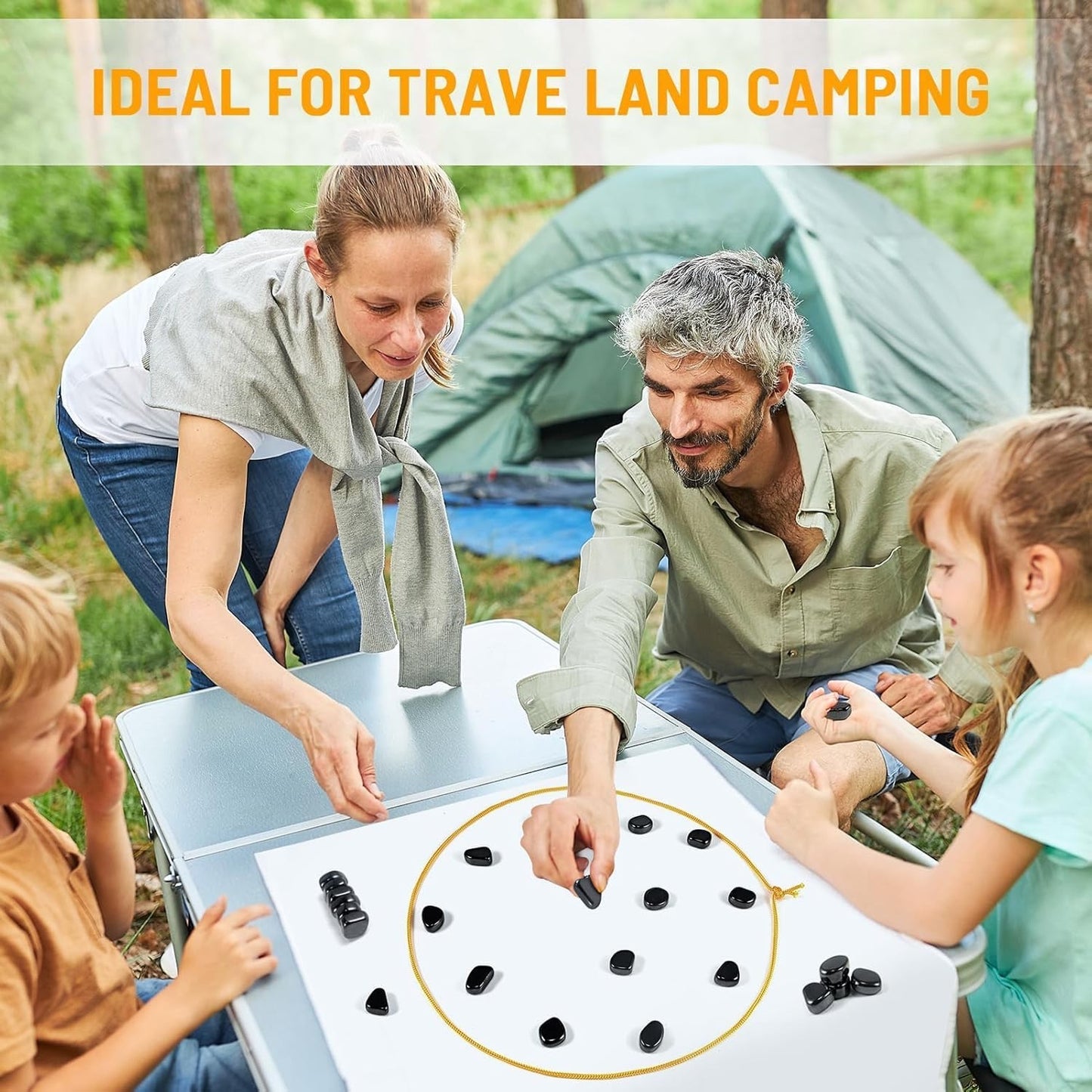 Magnetic Chess Game,Magnetic Chess with String - Portable Intellectual Battle & Strategy Board Game for Family Game Night | Fun Educational Gift (Blue)