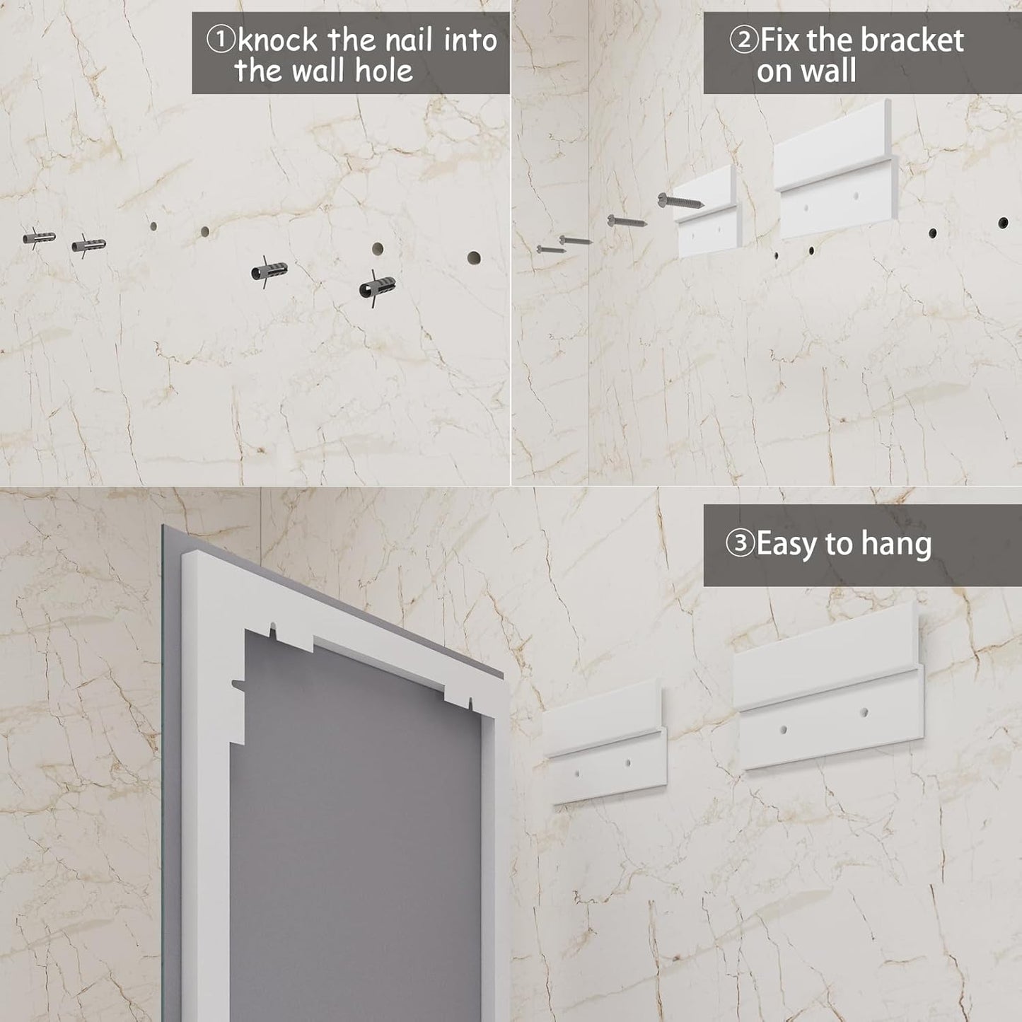 LOAAO 24x32 LED Bathroom Mirror with Lights -Anti-Fog , Dimmable Backlit , Front Light