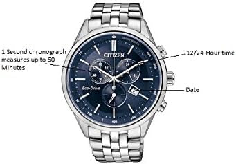 Citizen Men's Classic Corso Eco-Drive Watch, Chronograph, 12/24 Hour Time, Date, Sapphire Crystal