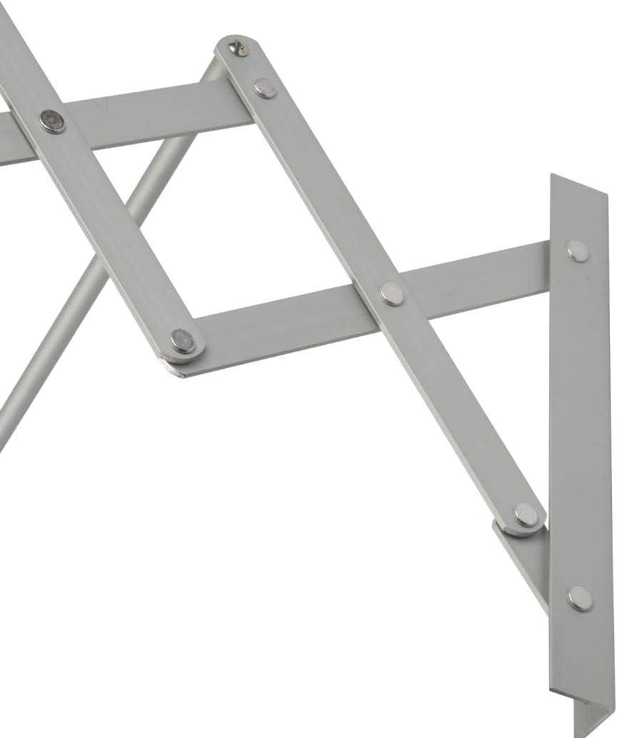 Cuncial - Extendable Wall Clothesline 180 cm | Made of High Strength Aluminium | Dimensions: 180 x 23 x 71 cm | Folding Clothes Airer | Outdoor/Indoor Clothes Airer