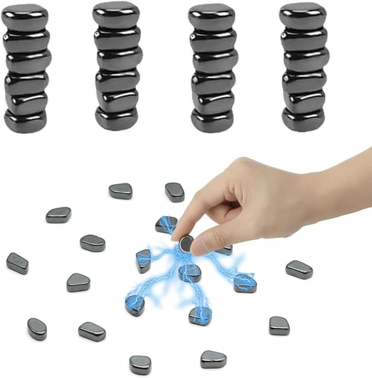 Magnetic Chess Game, Portable Magnetic Chess Game, Magnetic Chess Table Games with 20 Magnetic Stones for Family Reunions