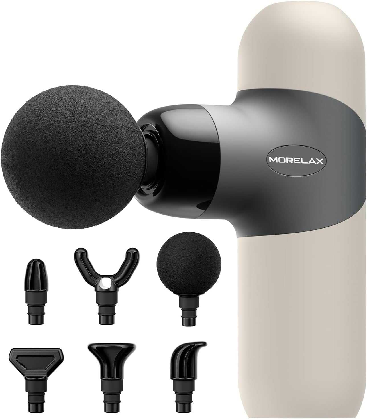 Massage Gun, Muscle Percussion Massager with 30 Speeds, Quiet Hand Massager, with LCD Touchscreen, 10 Heads, for Shoulders, Body, Back, Relaxation