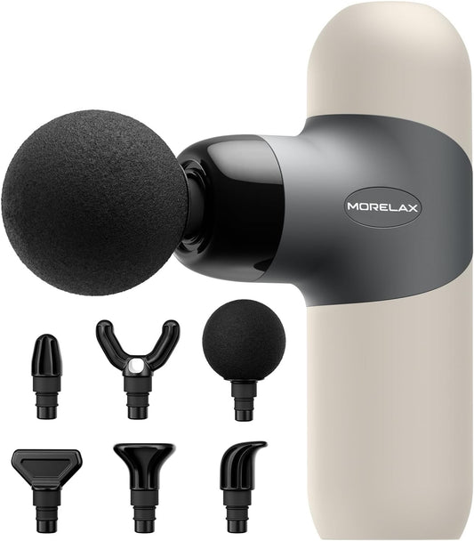 Massage Gun, Muscle Percussion Massager with 30 Speeds, Quiet Hand Massager, with LCD Touchscreen, 10 Heads, for Shoulders, Body, Back, Relaxation