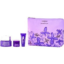 Clinique by Clinique Smart & Smooth Set: Smart Clinical Repair Wrinkle Correcting Cream 50ml/1.7OZ + Smart Clinical Repair Wrinkle Correcting Serum 10ml/0.33OZ + Smart Clinical Repair Wrinkle Correcting Eye Cream 5ml/0.17OZ -3pcs+Bag for WOMEN
