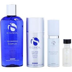 Is Clinical by IS Clinical Pure Radiance Collection: Cleansing Compelx 180ml + Brightening Serum 15ml + Brightening Complex 30g + Eclipse SPF 50 Sunscreen Cream 100g -4pcs for WOMEN