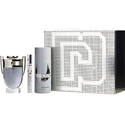 Invictus by Paco Rabanne EDT SPRAY 3.4 OZ & DEODORANT SPRAY 5.1 OZ & EDT SPRAY 0.34 OZ MINI for MEN