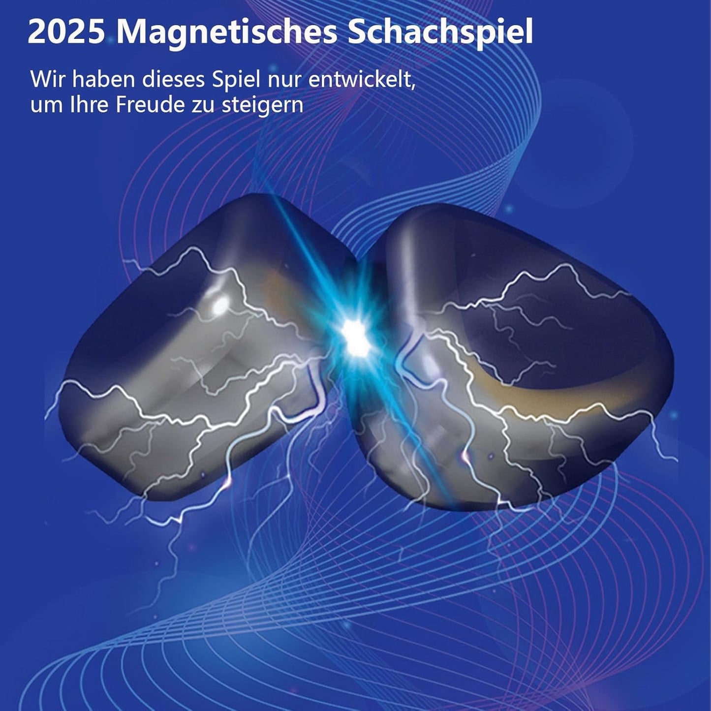 Christmas Magnetic Chess Game with Magnet, Magnetic Chess Game, Travel Chess Magnetic, Magnetic Chess Board, Puzzle Checkers Game for Camping, Family Reunions, Party Games (40 Magnets)