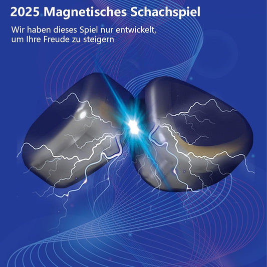 Christmas Magnetic Chess Game with Magnet, Magnetic Chess Game, Travel Chess Magnetic, Magnetic Chess Board, Puzzle Checkers Game for Camping, Family Reunions, Party Games (40 Magnets)